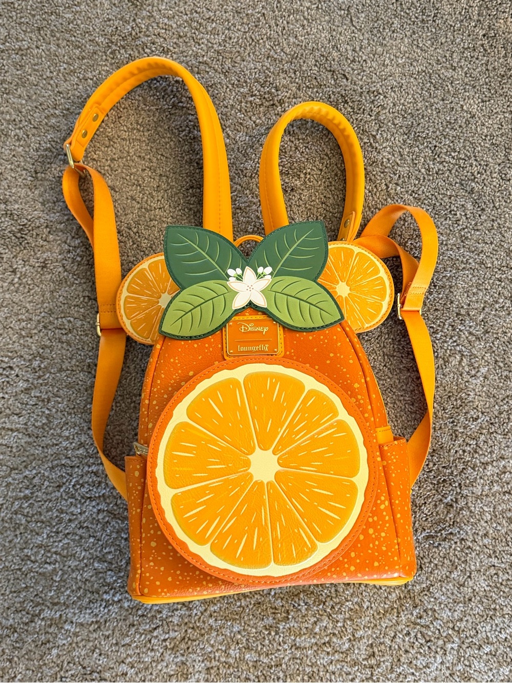 Loungefly Disney orange mini backpack